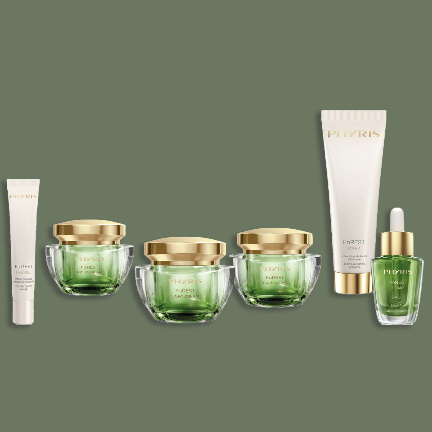 PHYRIS Pflegeprodukte als Serum, Creme usw.